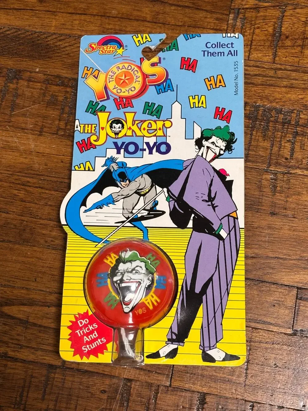 DC Comics Batman The Joker On Card YOS The Radical Yo-Yo Spectra Star 1989